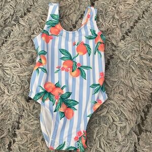 Girls size 3-6 months back tie cut off one piece old navy